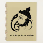 Erstellen Sie Ihr eigenes Black & Gold Ganesh-Prof Planer (Vorderseite)