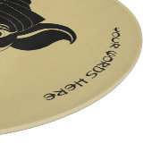 Erstellen Sie Ihr eigenes Black & Gold Ganesh Schneidebrett (Ecke)