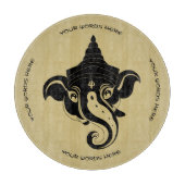Erstellen Sie Ihr eigenes Black & Gold Ganesh Schneidebrett (Vorderseite)