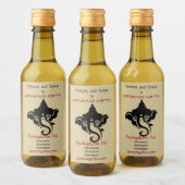 Erstellen Sie Ihr eigenes Black & Gold Ganesh Weinetikett (Flaschen)