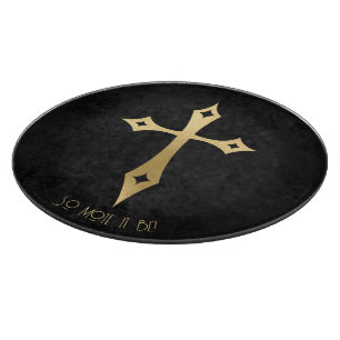 Erstellen Sie Ihr eigenes Black & Gold Gothic Vamp Schneidebrett