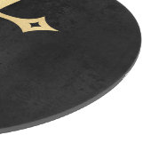 Erstellen Sie Ihr eigenes Black & Gold Gothic Vamp Schneidebrett (Ecke)