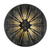 Erstellen Sie Ihr eigenes Black & Gold Mandala Schneidebrett (Vorderseite)