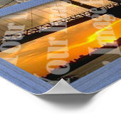 Erstellen Sie Ihr eigenes blaues 4-Pane-Fenster-Po Poster (Ecke)