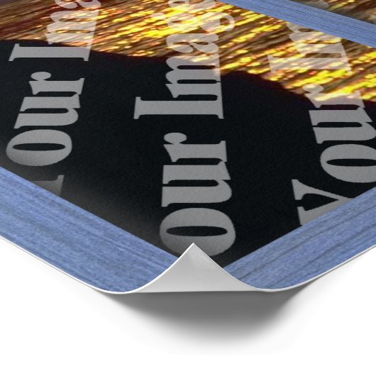 Erstellen Sie Ihr eigenes blaues Fenster Poster (Ecke)