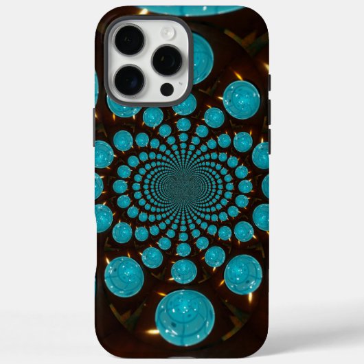 Erstellen Sie Ihr eigenes blaues Licht Kaleidoskop Case-Mate iPhone Hülle (Rückseite)