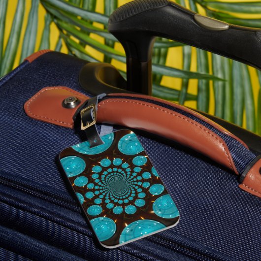 Erstellen Sie Ihr eigenes blaues Licht Kaleidoskop Gepäckanhänger (Vorderseite Insitu 1)