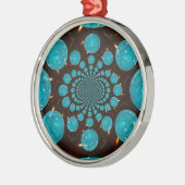 Erstellen Sie Ihr eigenes blaues Licht Kaleidoskop Ornament Aus Metall (Links)