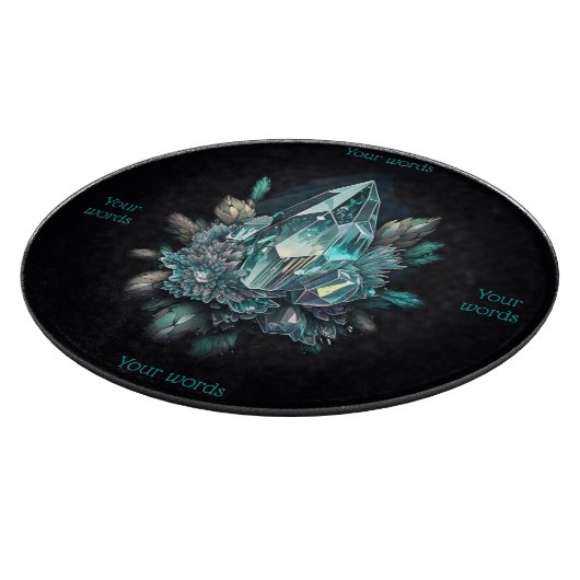 Erstellen Sie Ihr eigenes Blue Crystal Altar Board Schneidebrett (Ecke)