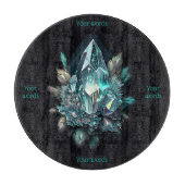 Erstellen Sie Ihr eigenes Blue Crystal Altar Board Schneidebrett (Vorderseite)