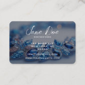 Erstellen Sie Ihr eigenes Blue Gemstone Armband Visitenkarte (Rückseite)