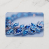 Erstellen Sie Ihr eigenes Blue Gemstone Armband Visitenkarte (Vorderseite)