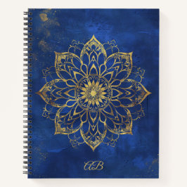 Erstellen Sie Ihr eigenes Blue & Gold Mandala Note Notizblock