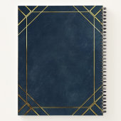 Erstellen Sie Ihr eigenes Blue & Gold Notebook Notizblock (Rückseite)