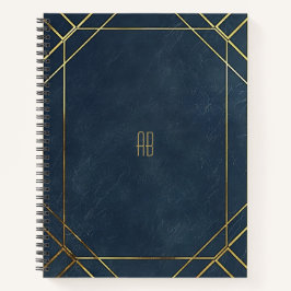 Erstellen Sie Ihr eigenes Blue & Gold Notebook Notizblock