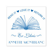 Erstellen Sie Ihr eigenes Blue Individuelle Name E Permastempel (Design)