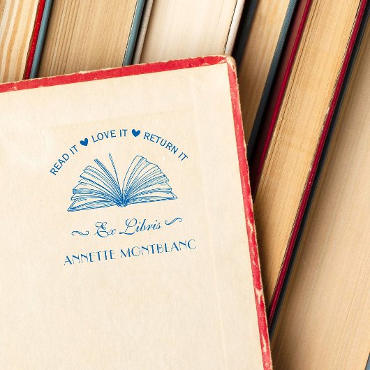 Erstellen Sie Ihr eigenes Blue Individuelle Name E Permastempel