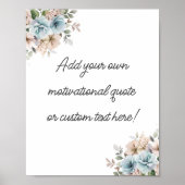 Erstellen Sie Ihr eigenes Blumenkofferplakat Poster (Vorne)