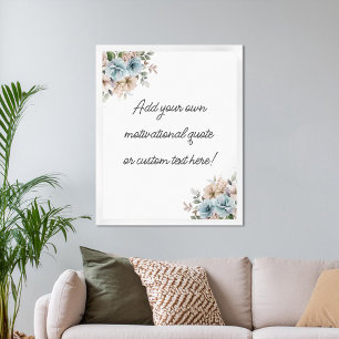 Erstellen Sie Ihr eigenes Blumenkofferplakat Poster