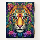 Erstellen Sie Ihr eigenes Blumentribal-Tiger-Noteb Notizblock (Rückseite)