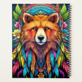 Erstellen Sie Ihr eigenes Boho Red Fox Totem Tier Planer (Rückseite)