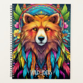 Erstellen Sie Ihr eigenes Boho Red Fox Totem Tier Planer (Vorderseite)