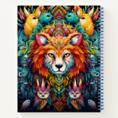 Erstellen Sie Ihr eigenes Boho Tribal Wolf-Noteboo Notizblock (Rückseite)