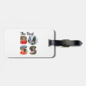 Erstellen Sie Ihr eigenes Boss Foto passendes Paar Gepäckanhänger (Rückseite horizontal)