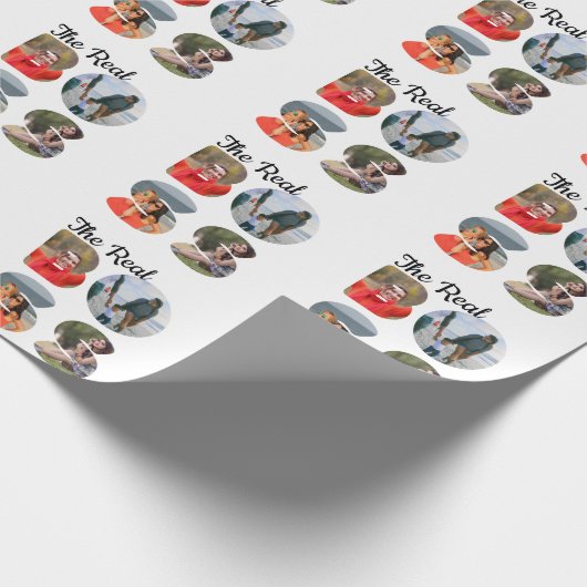 Erstellen Sie Ihr eigenes Boss Foto passendes Paar Geschenkpapier (Ecke)