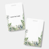 Erstellen Sie Ihr eigenes botanisches Design Ausweis (Vorder- & Rückseite)