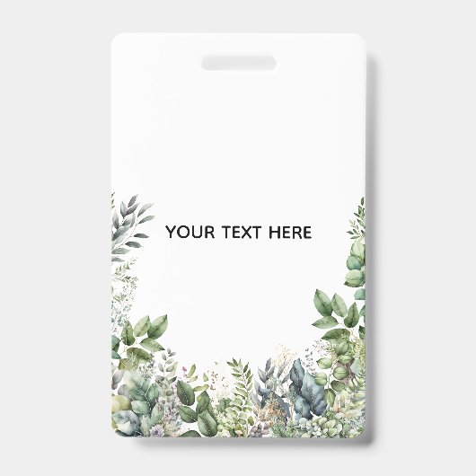 Erstellen Sie Ihr eigenes botanisches Design Ausweis (Vorderseite)