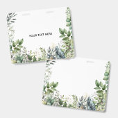 Erstellen Sie Ihr eigenes botanisches Design Ausweis (Vorder- & Rückseite)