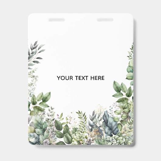 Erstellen Sie Ihr eigenes botanisches Design Ausweis (Vorderseite)