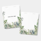 Erstellen Sie Ihr eigenes botanisches Design Ausweis (Vorder- & Rückseite)
