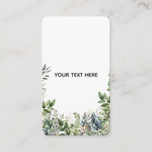 Erstellen Sie Ihr eigenes botanisches Design Begleitkarte