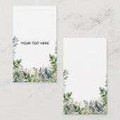 Erstellen Sie Ihr eigenes botanisches Design Begleitkarte (Vorne/Hinten)