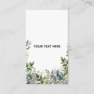 Erstellen Sie Ihr eigenes botanisches Design Begleitkarte