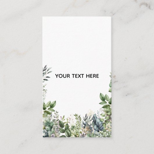 Erstellen Sie Ihr eigenes botanisches Design Begleitkarte (Vorderseite)