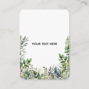Erstellen Sie Ihr eigenes botanisches Design Begleitkarte