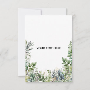 Erstellen Sie Ihr eigenes botanisches Design Dankeskarte