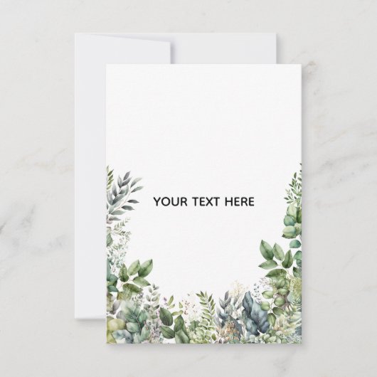 Erstellen Sie Ihr eigenes botanisches Design Dankeskarte (Vorderseite)