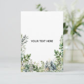 Erstellen Sie Ihr eigenes botanisches Design Dankeskarte (Stehend Vorderseite)