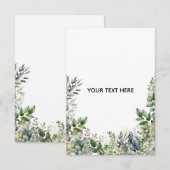 Erstellen Sie Ihr eigenes botanisches Design Dankeskarte (Vorne/Hinten)
