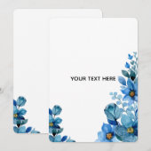 Erstellen Sie Ihr eigenes botanisches Design Dankeskarte (Vorne/Hinten)
