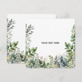 Erstellen Sie Ihr eigenes botanisches Design Einladung (Vorne/Hinten)