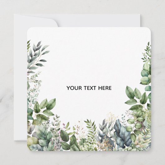 Erstellen Sie Ihr eigenes botanisches Design Einladung (Vorderseite)