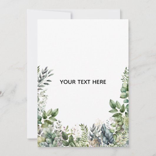 Erstellen Sie Ihr eigenes botanisches Design Einladung (Vorderseite)