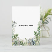 Erstellen Sie Ihr eigenes botanisches Design Einladung (Stehend Vorderseite)
