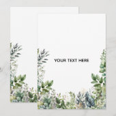 Erstellen Sie Ihr eigenes botanisches Design Einladung (Vorne/Hinten)