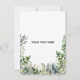 Erstellen Sie Ihr eigenes botanisches Design Einladung
